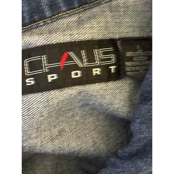 Chaus Sport vintage 90s patchwork embroidered denim jacket, large, western - Picture 6 of 7